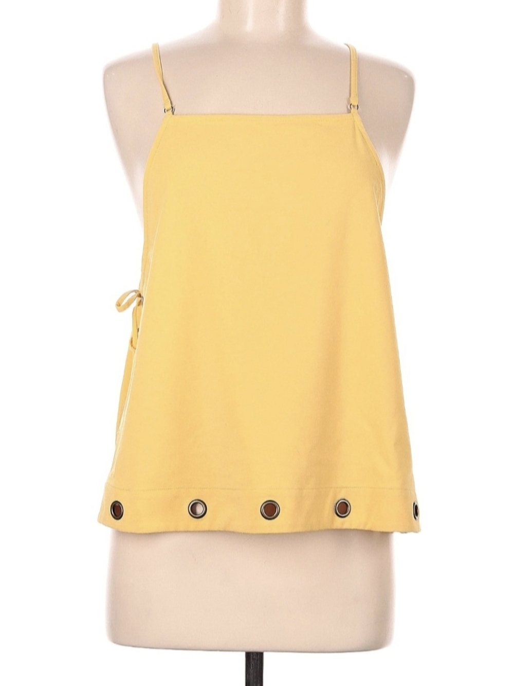 Free People Yellow Bib Tank Top